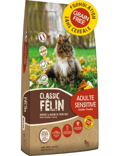 CLASSIC CHAT STERILISE SANS CEREALES POULET